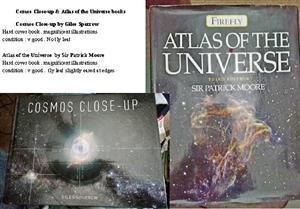 Comos Close-up & Atlas of the Universe books x2 