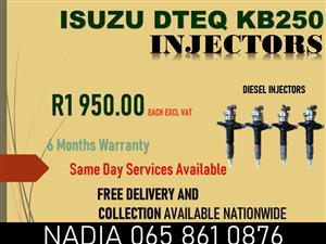 ISUZU DTEQ KB250 DIESEL INJECTORS FOR SALE 