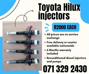 TOYOTA HILUX 2.5 INJECTORS FOR SALE WITH WARRANTY 