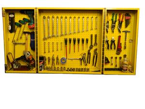 Tool storage and display wall units made from steel - LARGE