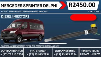 Mercedes Sprinter Delphi Diesel Injectors 