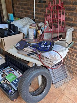 Garage/Yard sale with various items