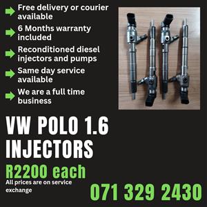 VW POLO 1.6 INJECTORS FOR SALE WITH WARRANTY 