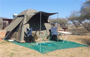 Tentco Senior bow tent 3m x 3m x 2.2m high plus Baobab extension