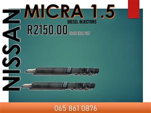 NISSAN MICRA 1.5 DIESEL INJECTORS FOR SALE WITH 6 MONTHS WARRANTY