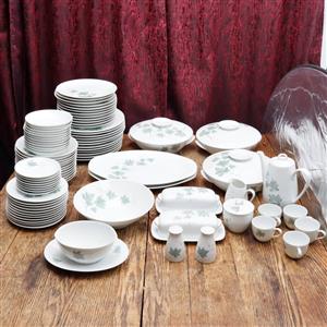 84 Pcs Noritake Cook'n Serve China 102 Wild Ivy Dinnerware Porcelain Dinner Set