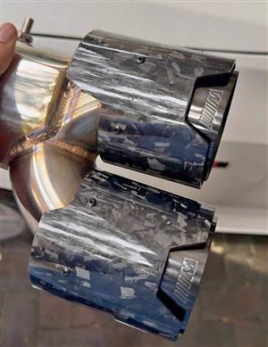 BMW M-Performance Quad Exhaust tips - Forged Carbon Fiber