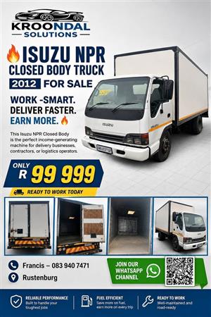 2002 Isuzu NPR Closed Body Truck