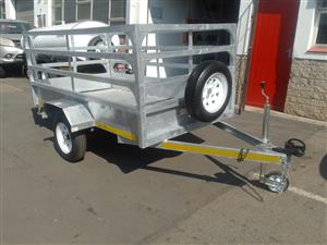 2.4 METER SINGLE AXLE NON BRAKED 13" HOT DIPPED GALVANIZED UTILITY TRAILER