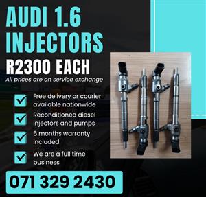AUDI 1.6 INJECTORS FOR SALE WITH WARRANTY INCLUDED 