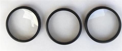 VIVITAR 52MM CLOSE-UP LENS SET, WITH CASE, +1, +2 AND +4 