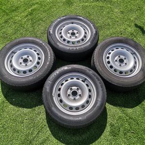 Loose-Single 15 Inch Volkswagen Caddy/Van Sparewheels For Sale.Pcd-5x112