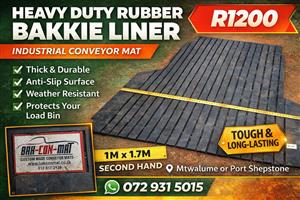 Rubber bakkie load liner mat