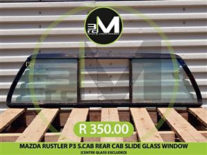 MAZDA RUSTLER P3 S.CAB REAR CAB SLIDE GLASS WINDOW [CENTRE GLASS EXCLUDED