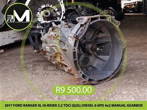 2017 FORD RANGER XL Hi-RIDER 2.2 TDCi (QJ2L) DIESEL 6-SPD 4x2 MANUAL GEARBOX