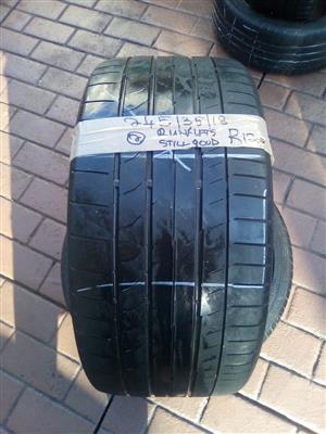 2xContinental MO Runflat tyres 245/35/18 still good!!