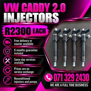 VW CADDY 2.0 INJECTORS FOR SALE WITH WARRANTY INCLUDED 