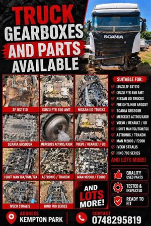 Truck gearboxes and diffs available