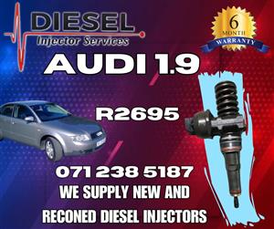 AUDI 1.9 DIESEL INJECTORS FOR SALE OR RECON