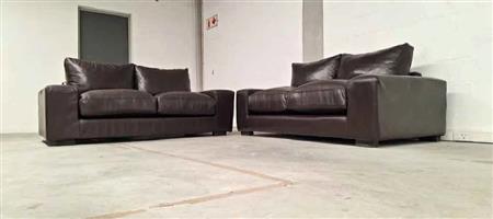 Leather suite lounge