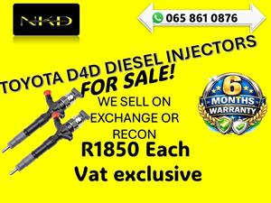 TOYOTA D4D DIESEL INJECTORS FOR SALE WITH WARRANTY MANKWENG