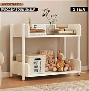 2 tier wooden book shelf for sale only on order