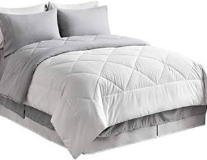 5PCE COMFORTER SET DOUBLE/QUEEN AND KING