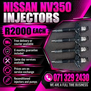 NISSAN NV350 INJECTORS FOR SALE WITH WARRANTY 