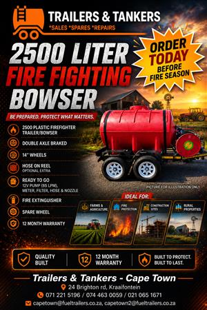C2500FF- 2500 Liter Firefighter bowser