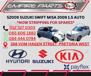 SZ009 SUZUKI SWIFT 2009 MISA 1.5 AUTO NOW STRIPPING FOR PARTS