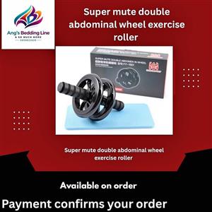 Super mute double abdominal wheel exercise roller  Available on order contact for price