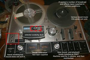 Vintage Akai 400DS reel to reel tape recorder