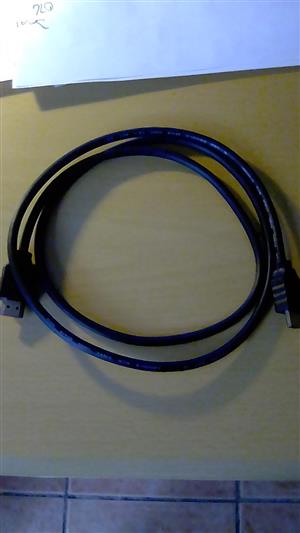 1.2 meter HDMI cables with ethernet. Male  to male. R25 each