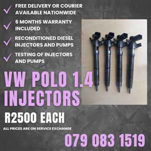 VW POLO 1.4 INJECTORS FOR SALE WITH WARRANTY 