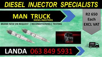 MAN TRUCK DIESEL INJECTORS FOR SALE OR RECON WITH WARRANTY 