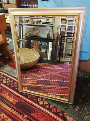 Large bevelled mirror