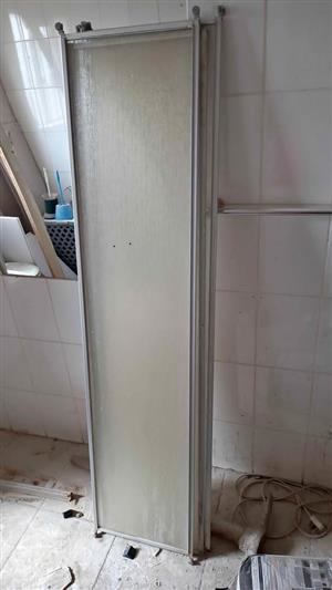 Shower door and brackets