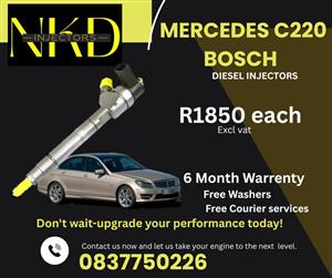 MERCEDES C220 BOSCH  DIESEL INJECTORS FOR SALE