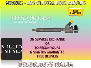 MERCEDES VITO DIESEL INJECTORS FOR SALE WE ALSO RECON