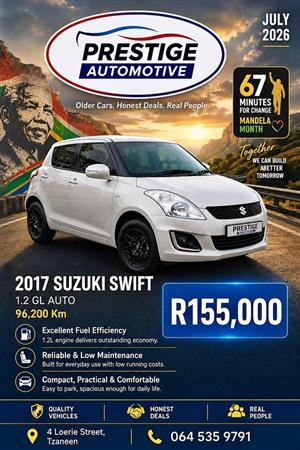 2017 Suzuki Swift 1.2 GL Auto