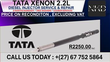 Tata Xenon 2.2L Diesel Injectors on Recondition