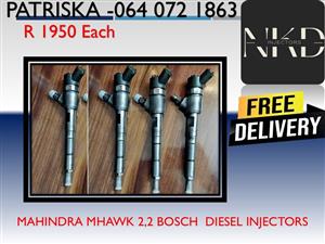 MAHINDRA MHAWK 2,2 BOSCH DIESEL INJECTORS FOR SALE