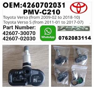 Toyota Verso TPMS tyre pressure monitor sensors