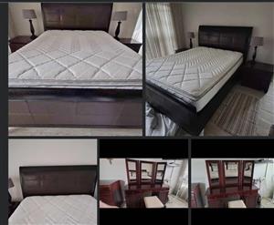 Box bed with mattress and chest of drawers from Mistrys