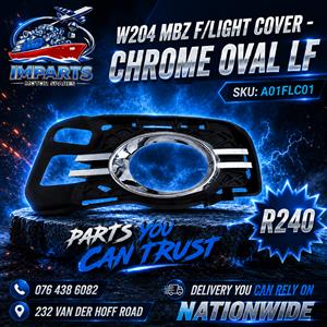 W204 MBZ F/LIGHT COVER - CHROME OVAL LF