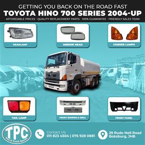 Toyota Hino 700 Series 2004-UP Model Parts available in store
