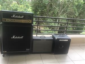 Various amps and gear