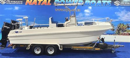 BUTTCAT 660 CC ON TRAILER 2 X 140 HP SUZUKI 4 STROKES  2021 MODEL 