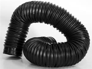 Universal Flexi Ducting Hose Black 76mm
