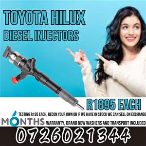 Toyota Hilux diesel injectors for sale